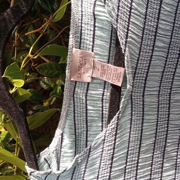 Easy Wear by Chico's Broomstick Smocked Blouse in Light Teal - Picture 2 of 5